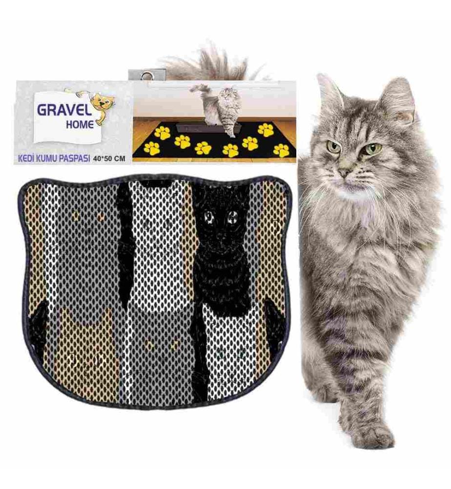 Katzenstreu-Matte, mehrfarbig, 50% Pvc - 50% Polyester