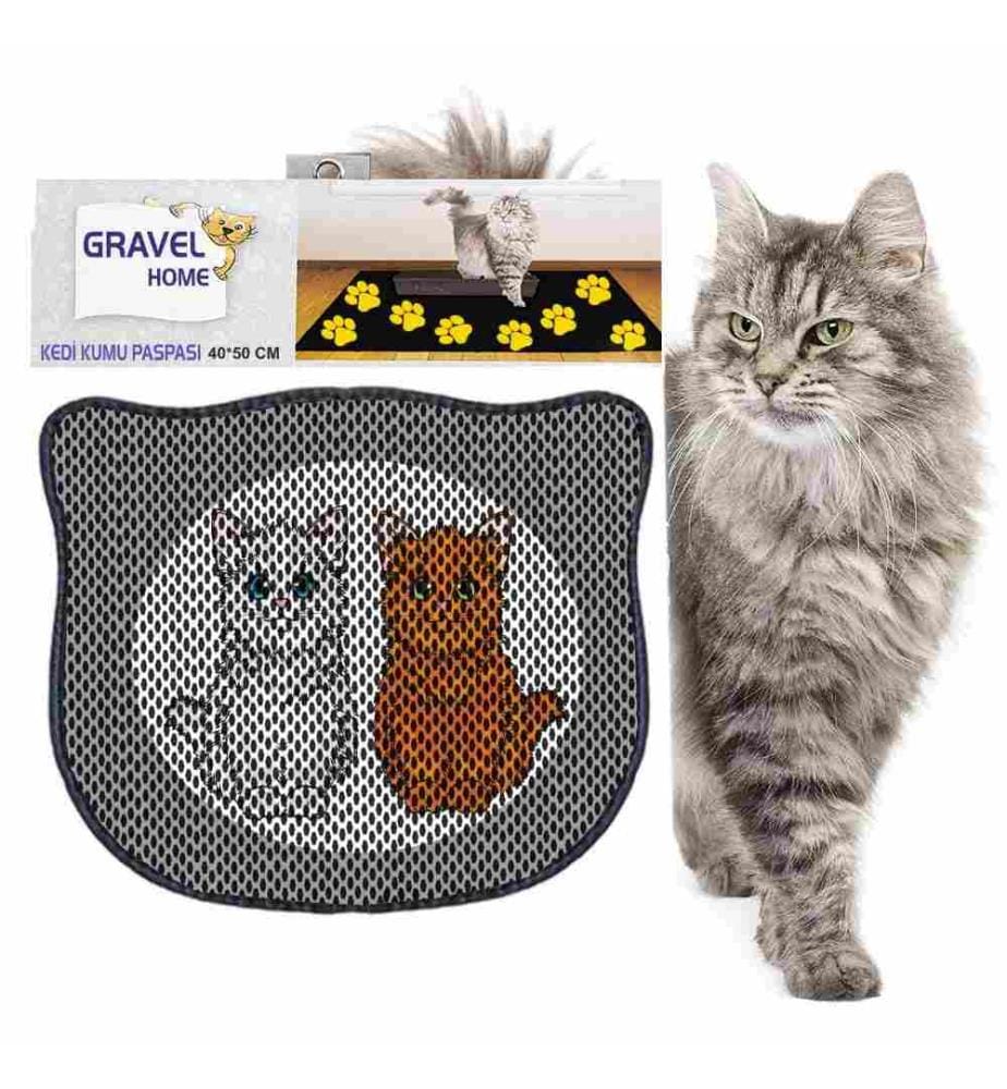 Katzenstreu-Matte, mehrfarbig, 50% Pvc - 50% Polyester