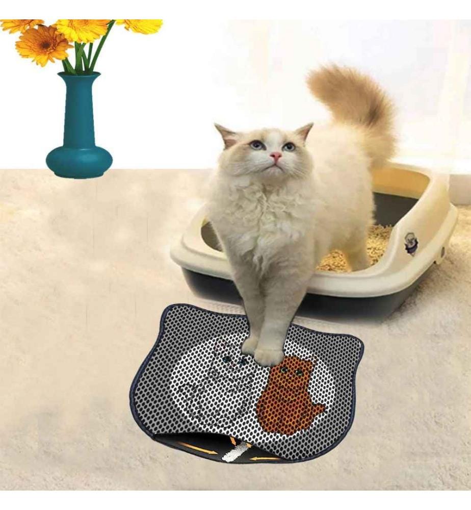 Katzenstreu-Matte, mehrfarbig, 50% Pvc - 50% Polyester