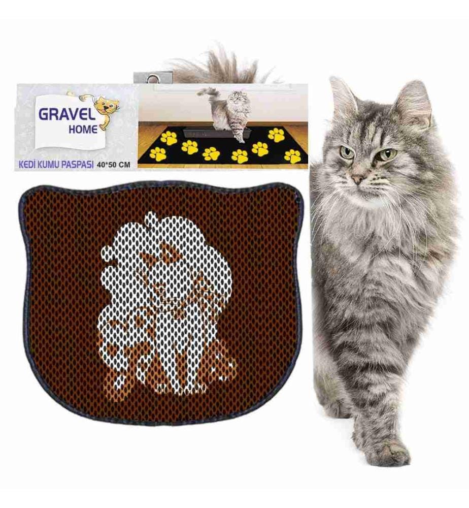Katzenstreu-Matte, mehrfarbig, 50% Pvc - 50% Polyester