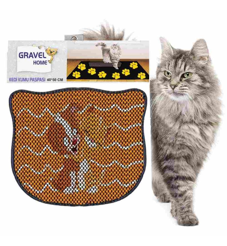 Katzenstreu-Matte, mehrfarbig, 50% Pvc - 50% Polyester