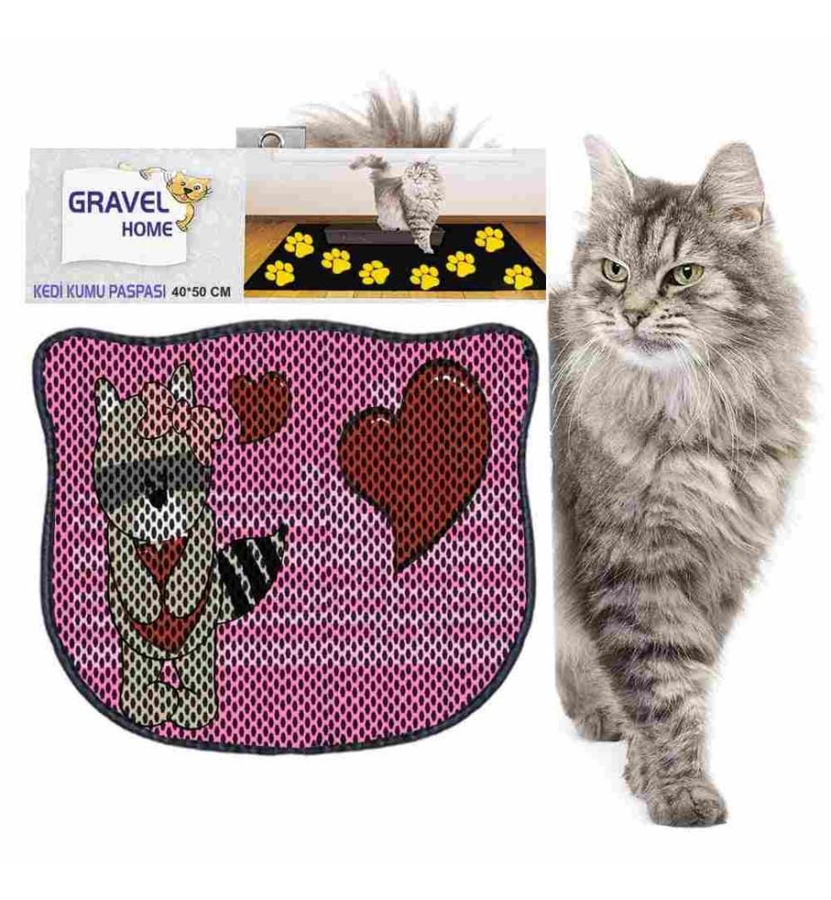 Katzenstreu-Matte, mehrfarbig, 50% Pvc - 50% Polyester