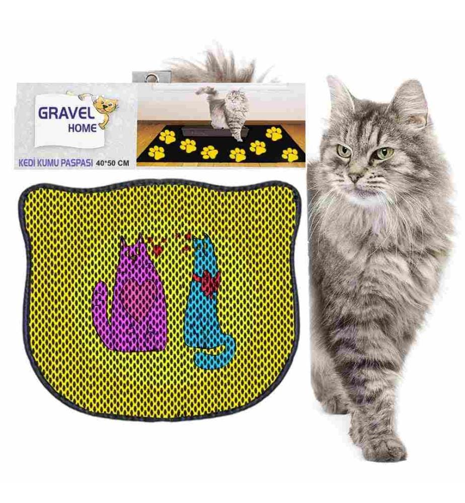 Katzenstreu-Matte, mehrfarbig, 50% Pvc - 50% Polyester