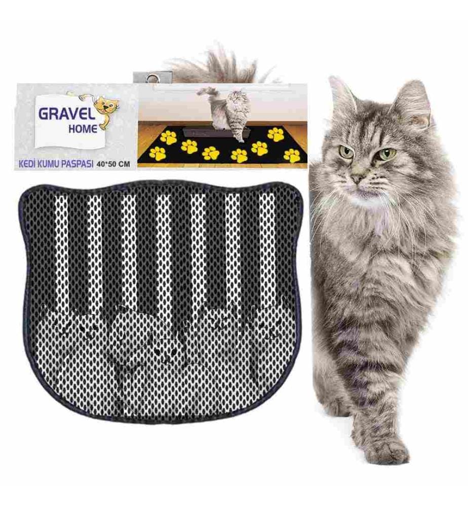 Katzenstreu-Matte, mehrfarbig, 50% Pvc - 50% Polyester