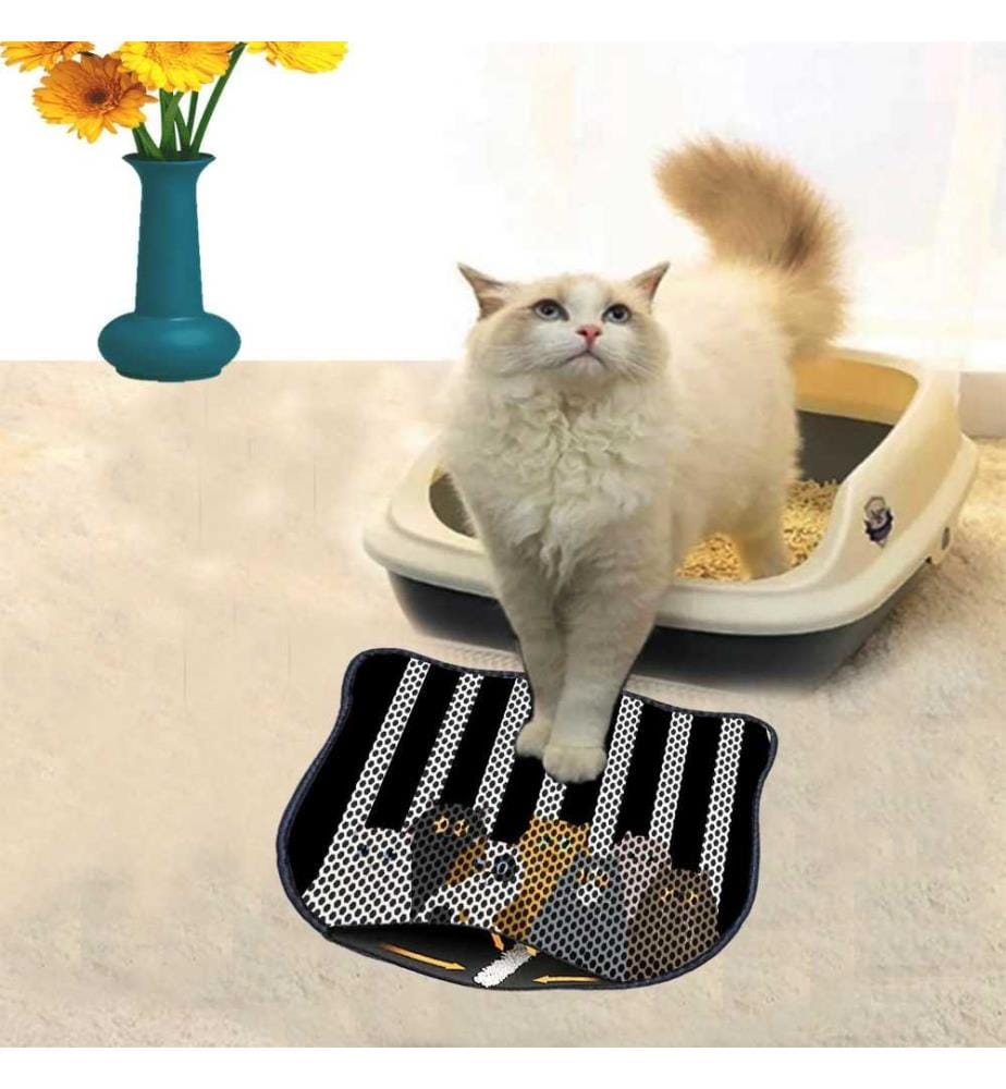 Katzenstreu-Matte, mehrfarbig, 50% Pvc - 50% Polyester