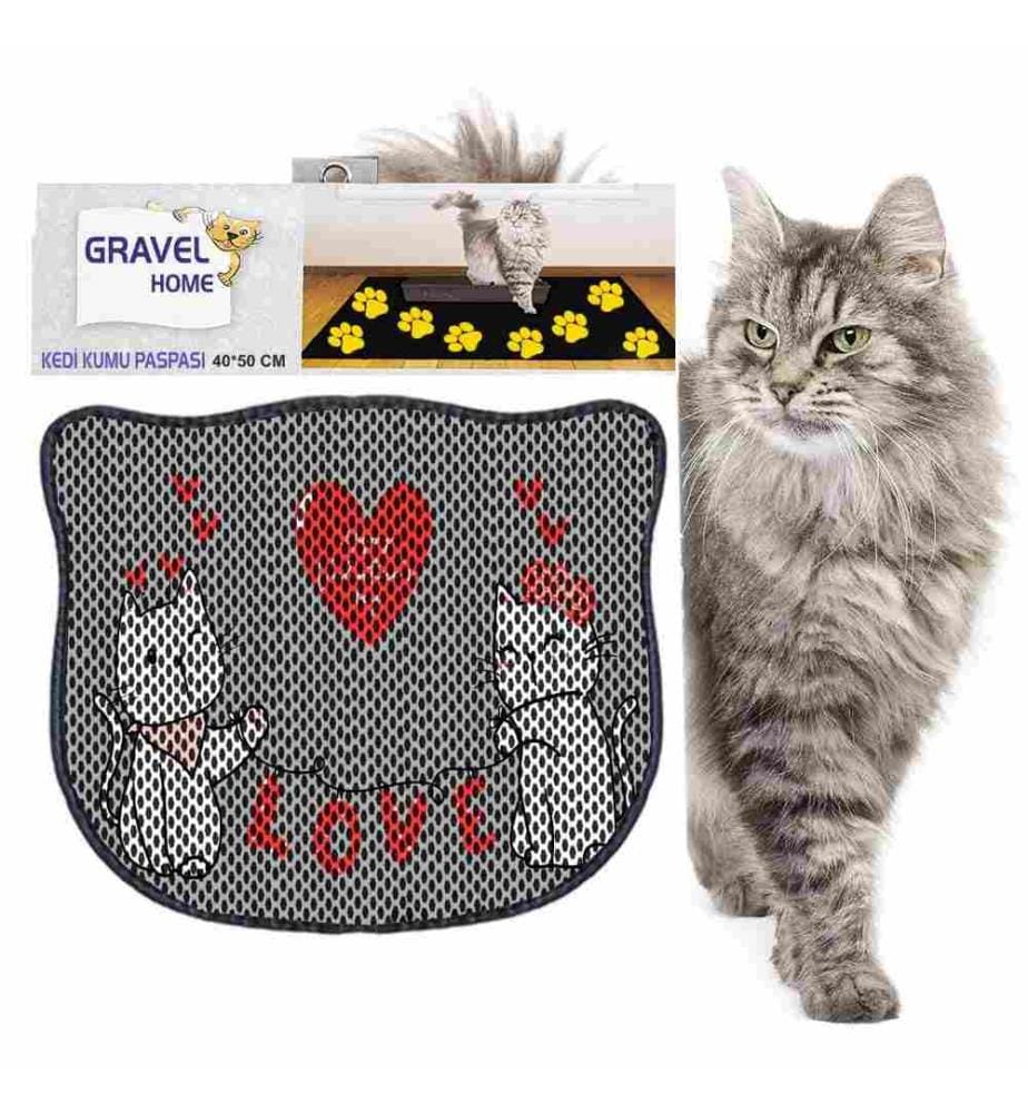Katzenstreu-Matte, mehrfarbig, 50% Pvc - 50% Polyester