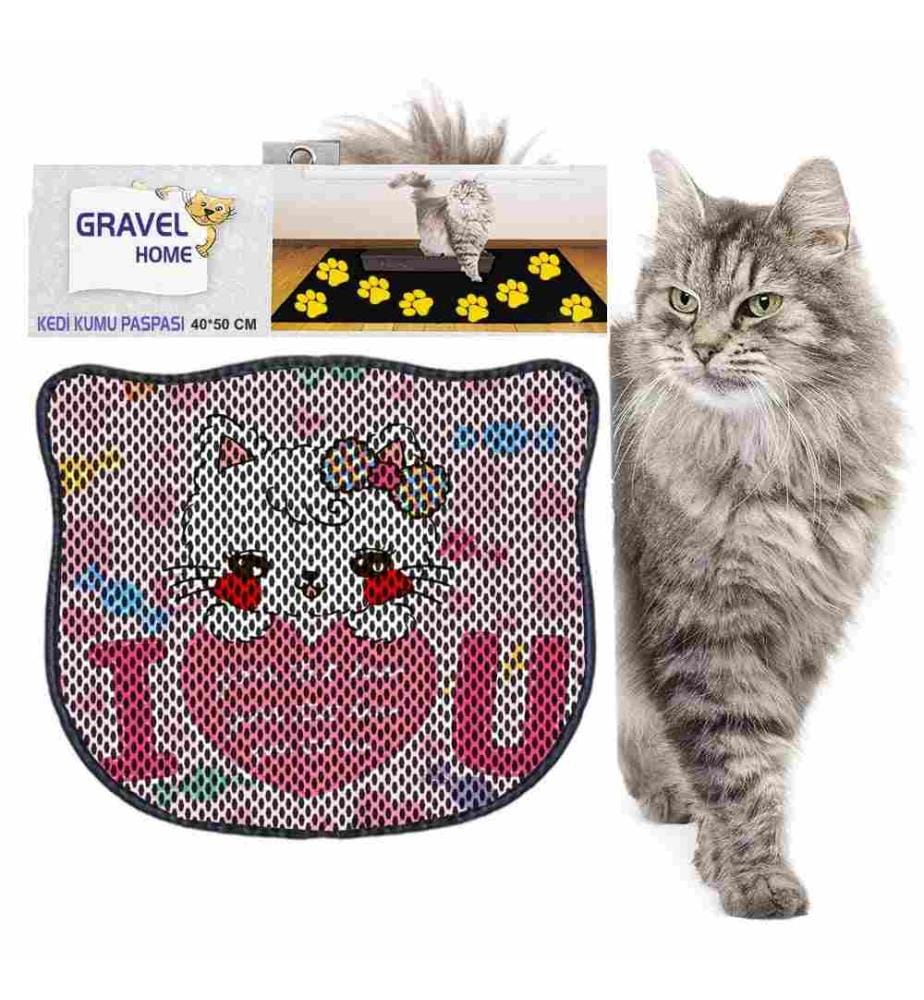 Katzenstreu-Matte, mehrfarbig, 50% Pvc - 50% Polyester