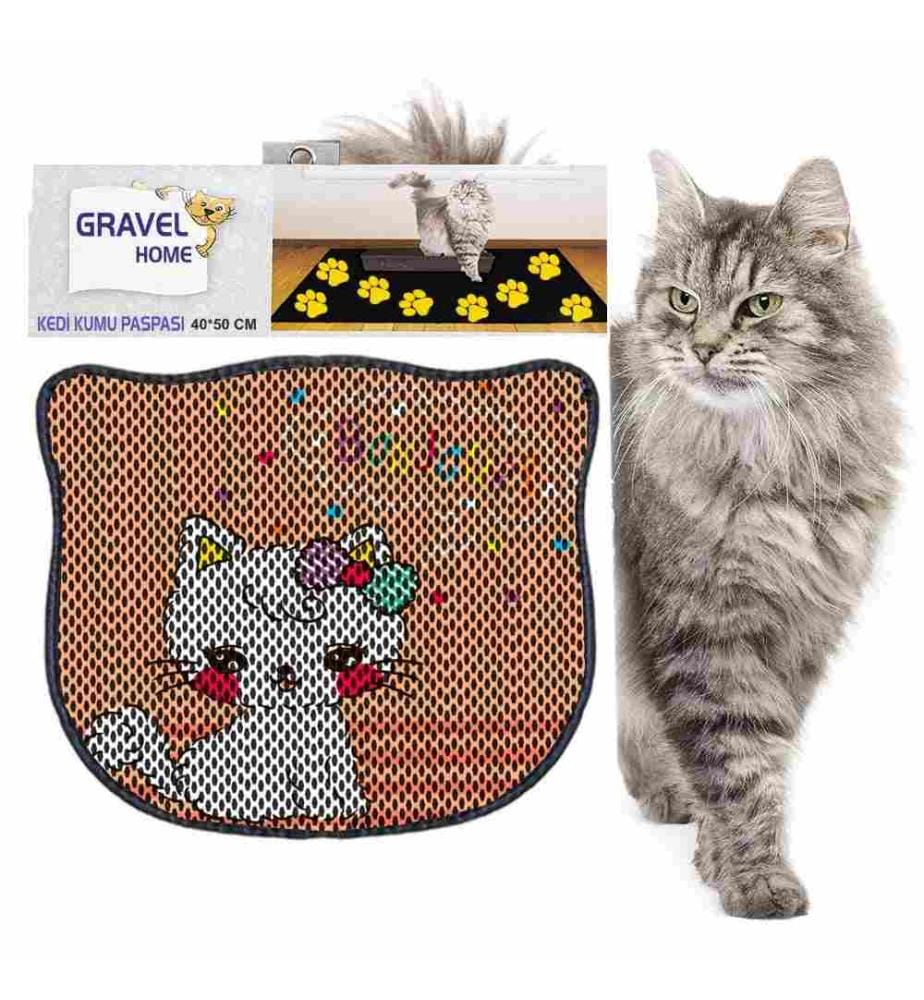 Katzenstreu-Matte, mehrfarbig, 50% Pvc - 50% Polyester