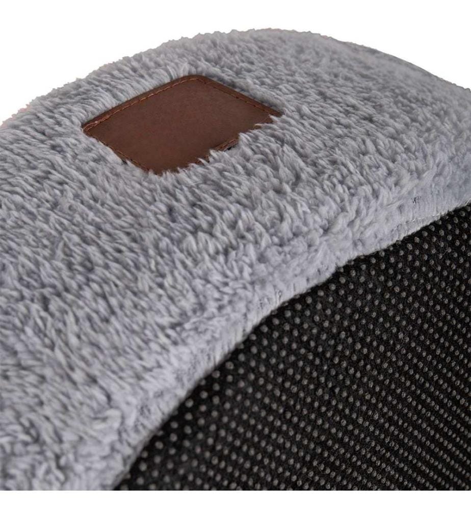 Pet Bed, Grey, EXTERIOR: 100% SPONGE, Inner Filled: 100% BEAD FIBER