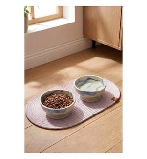 Gamelle pour animaux, 100 % céramique, bleue