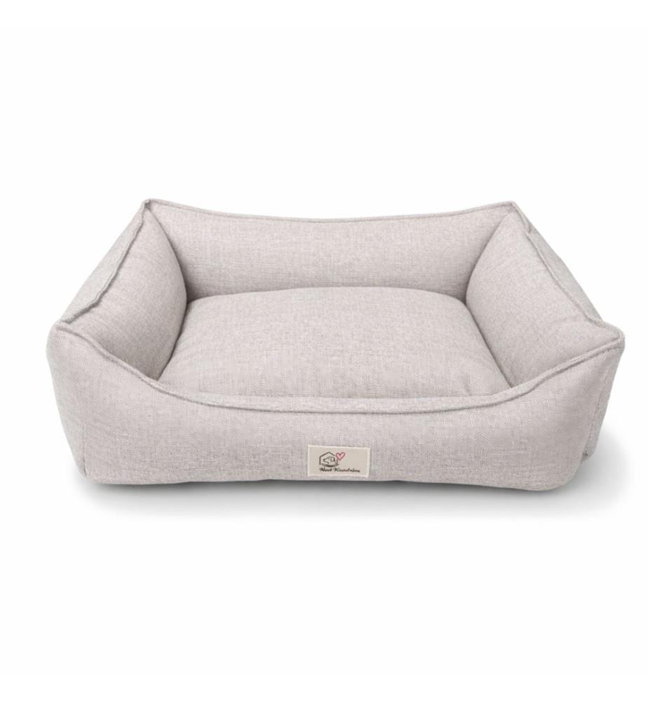 Panier pour animaux, 100 % polyester, crème
