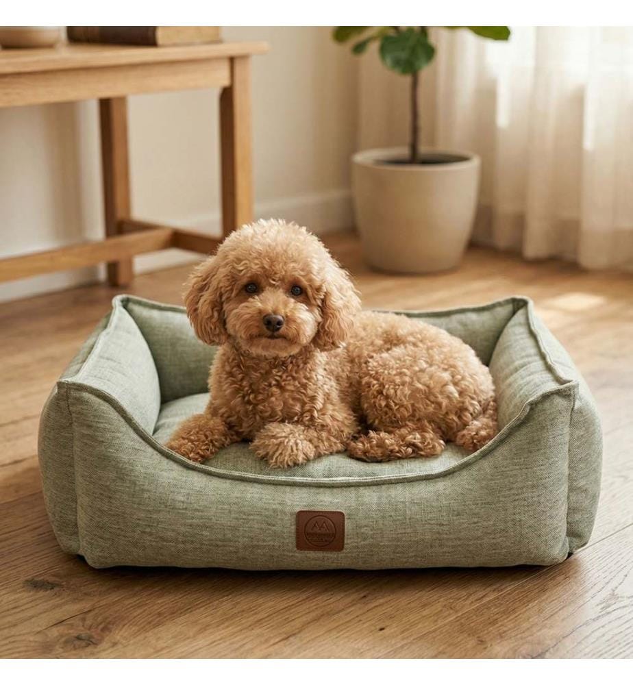 Panier pour animaux, 100 % polyester, vert