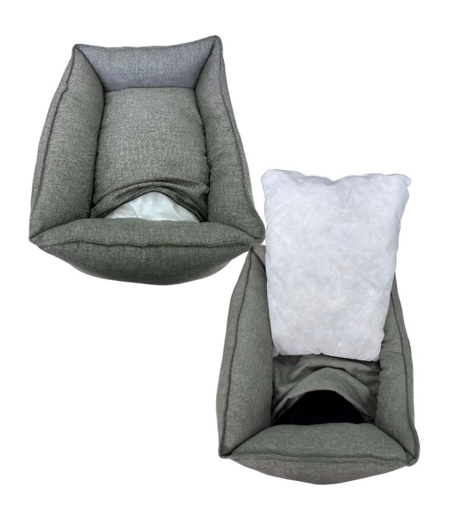 Panier pour animaux, 100 % polyester, vert