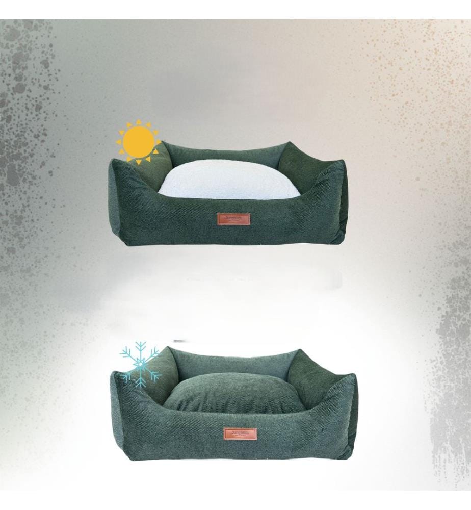 Panier pour animaux, 100 % polyester, vert