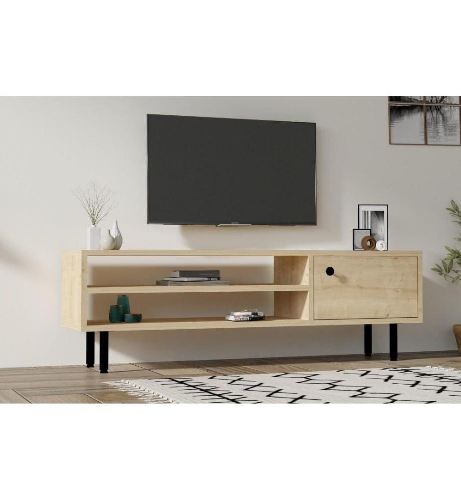 TV-Element, Eiche Saphir, melaminbeschichtete Spanplatte
