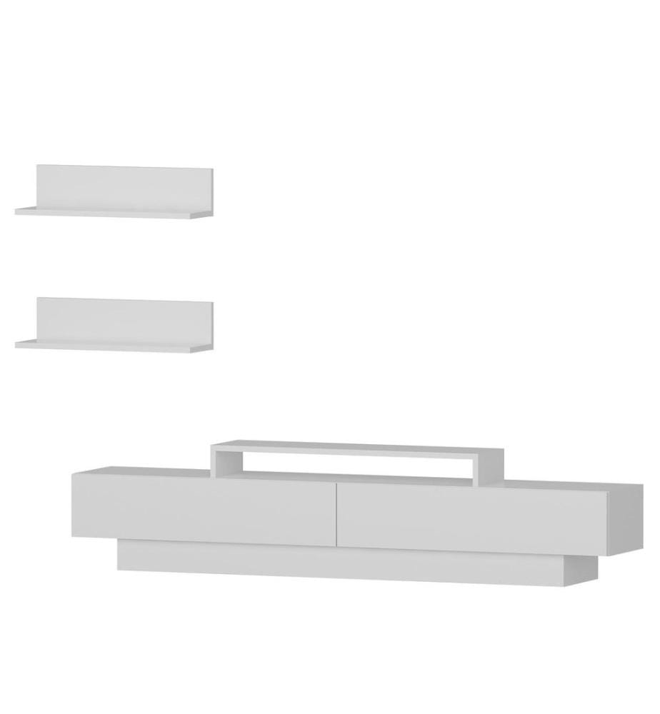 TV-Element, Weiss, Melaminbeschichtete Spanplatte