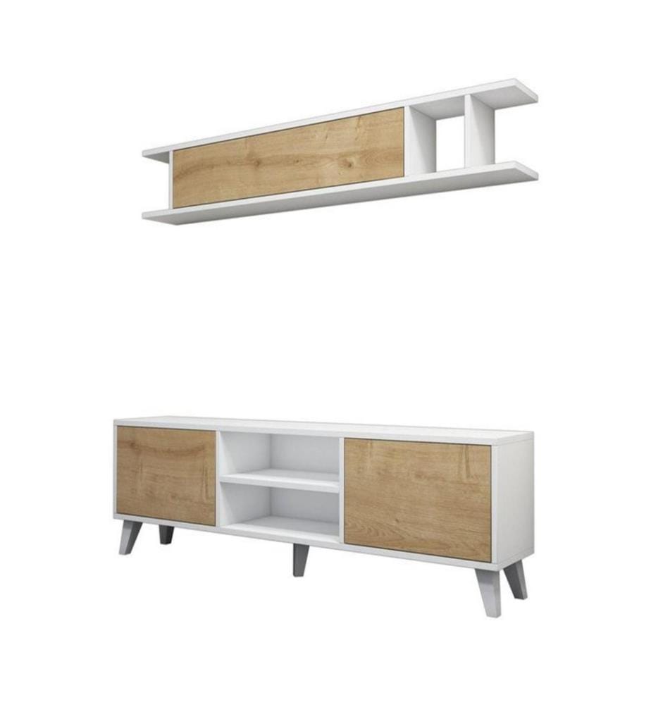 TV-Element, Kiefer weiss, Melaminbeschichtete Spanplatte