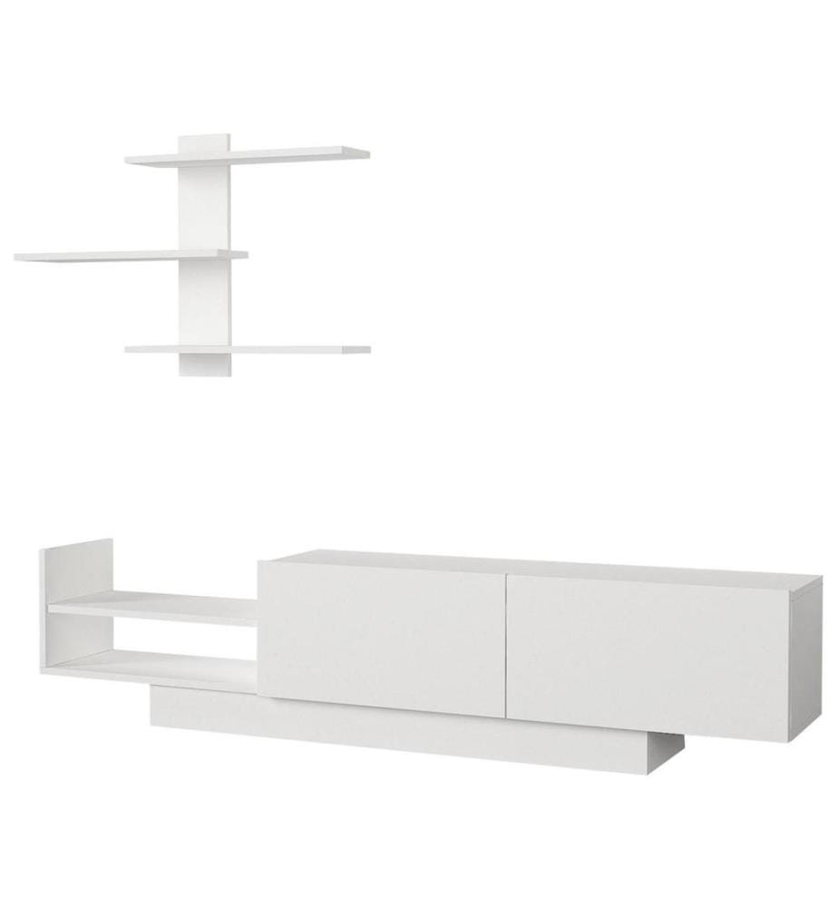 TV-Element, Weiss, Melaminbeschichtete Spanplatte