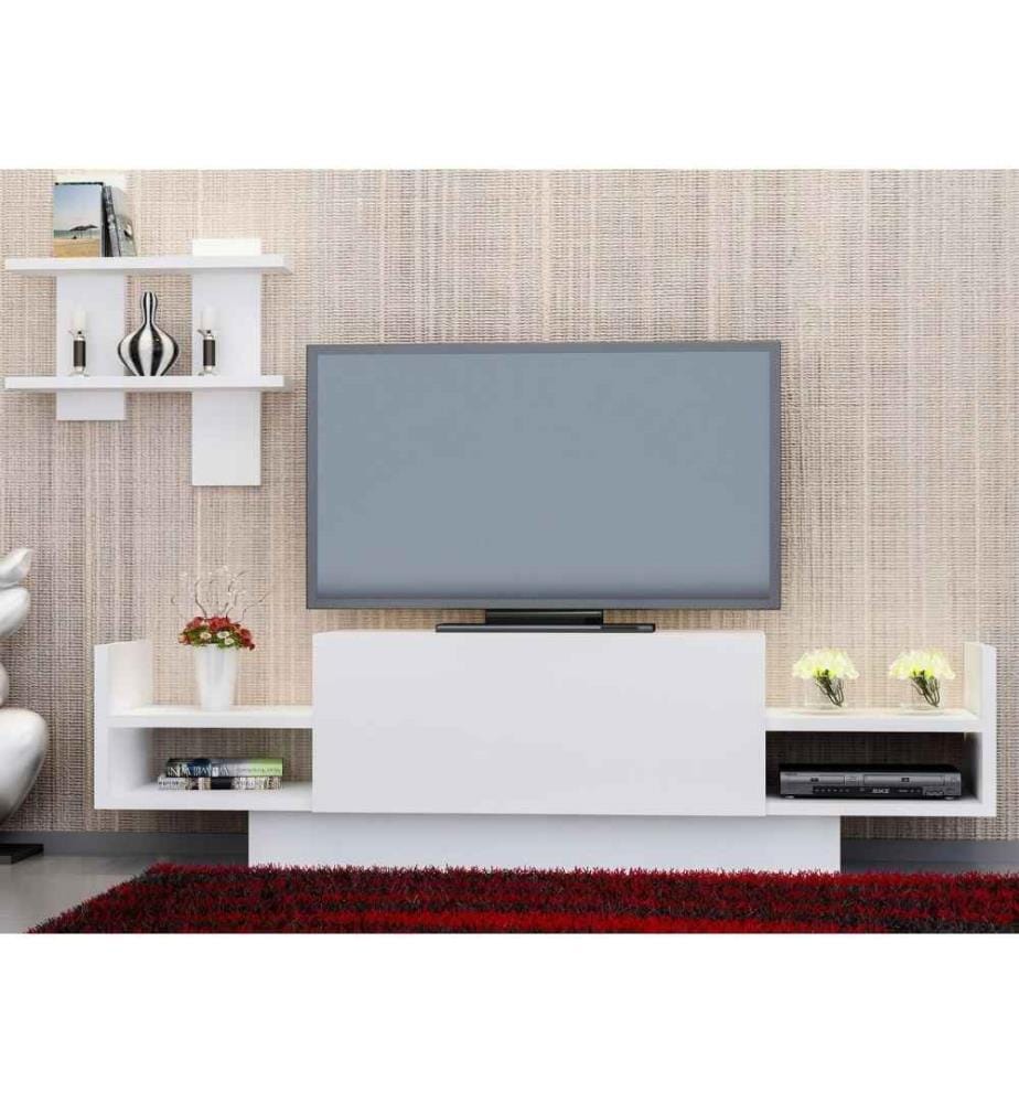 TV-Element, Weiss, Melaminbeschichtete Spanplatte