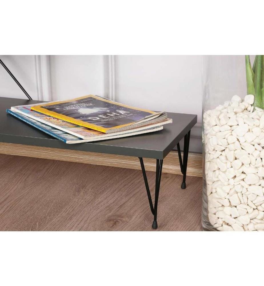 Meuble TV, Anthracite, panneau de particules mélaminé