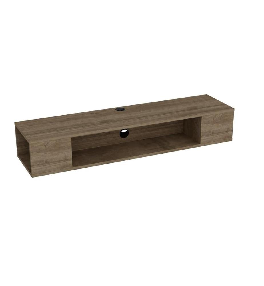 Meuble TV, noyer, panneau de particules mélaminé