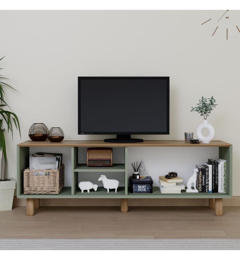 TV-Ständer, grün, 100 % MELAMINBESCHICHTETE SPANPLATTE