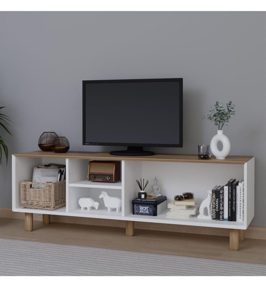 TV-Ständer, Garten-Eiche, 100 % MELAMINBESCHICHTETE SPANPLATTE