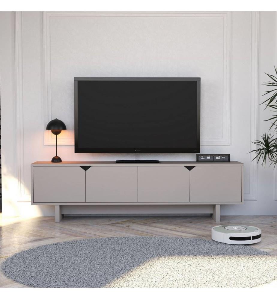 TV-Möbel, Beige, 100 % MELAMINBESCHICHTETE SPANPLATTE