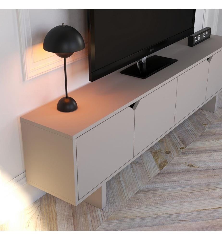 TV-Möbel, Beige, 100 % MELAMINBESCHICHTETE SPANPLATTE