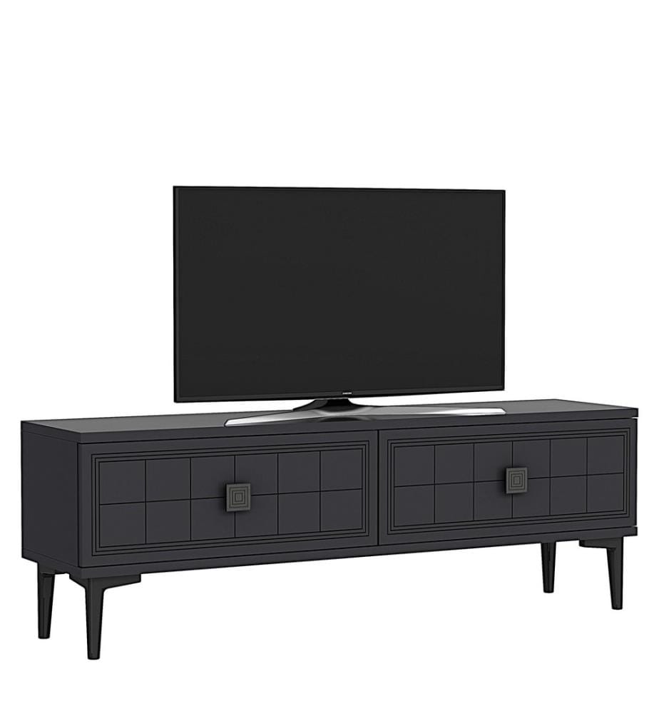 TV-Möbel, Anthrazit, 100 % MELAMINBESCHICHTETE SPANPLATTE