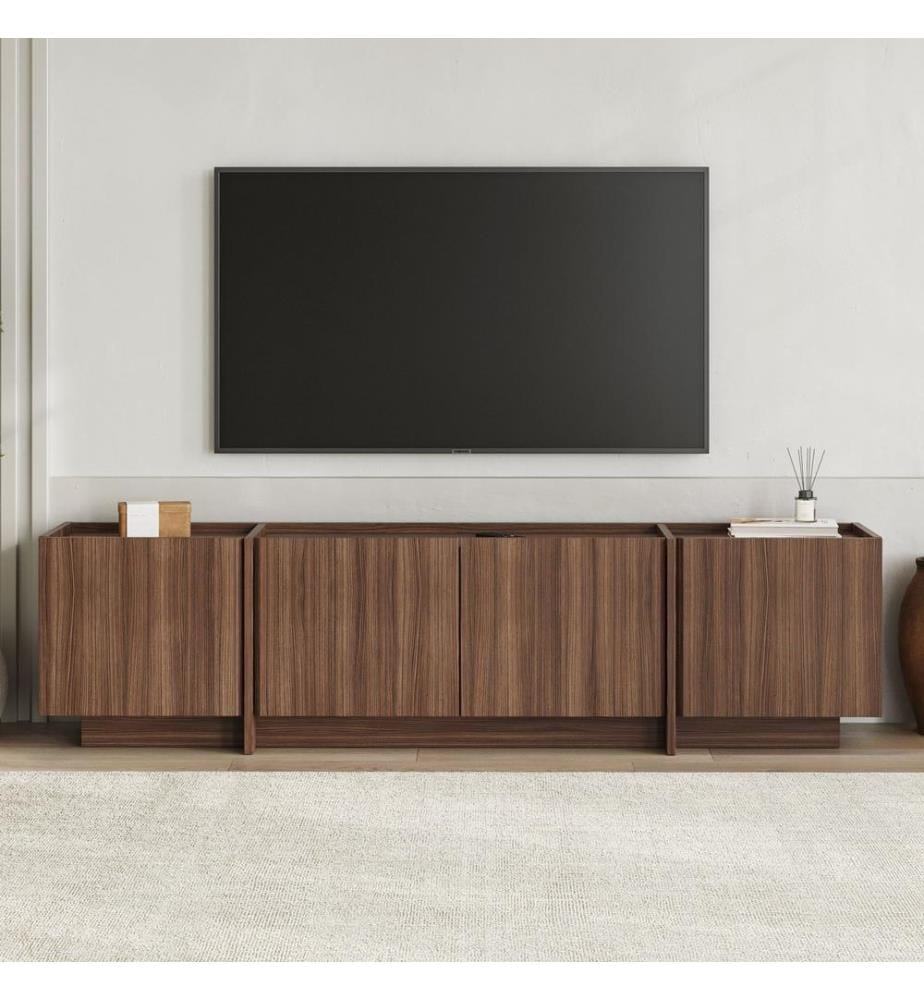 TV-Möbel, Milano-Nussbaum, 100 % MELAMINBESCHICHTETE SPANPLATTE
