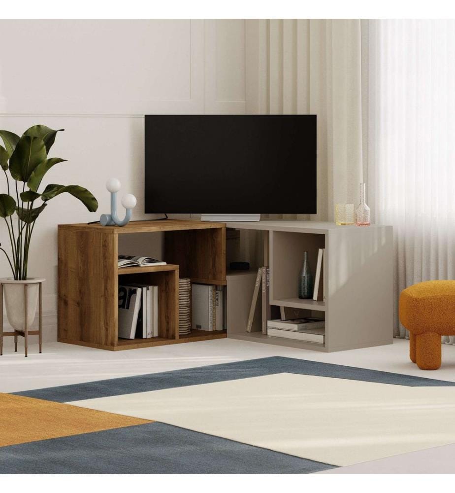TV-Möbel, Hitit, Sandstone, 100 % MELAMINBESCHICHTETE SPANPLATTE