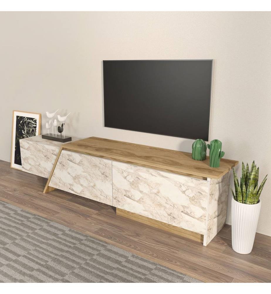 TV-Möbel, Oud Oak, Ephesus, 100 % MELAMINBESCHICHTETE SPANPLATTE