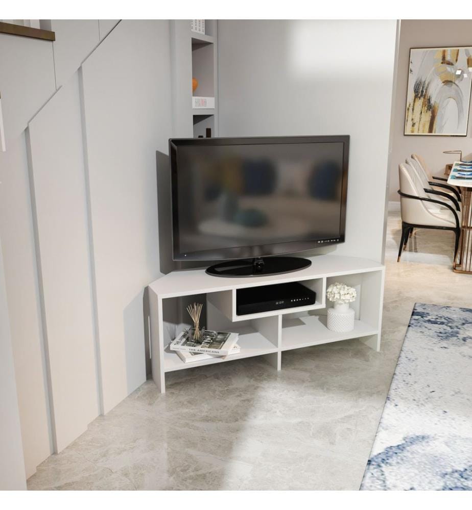 TV-Ständer, weiss, 100 % MELAMINBESCHICHTETE SPANPLATTE