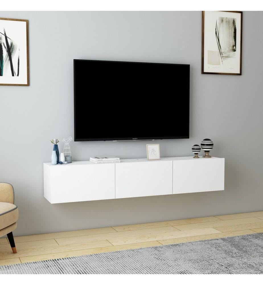 TV-Ständer, weiss, 100 % SPANPLATTE