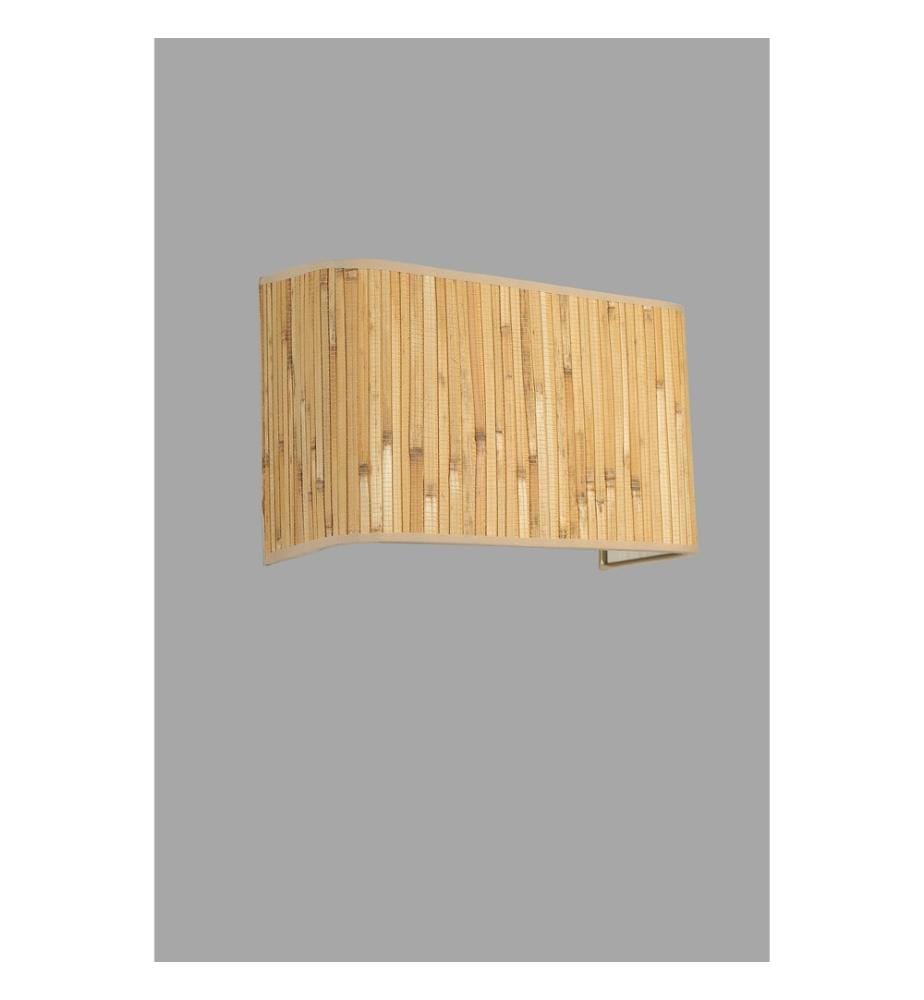 Applique murale, beige, CORPS EN MÉTAL, CAPUCHON EN TISSU