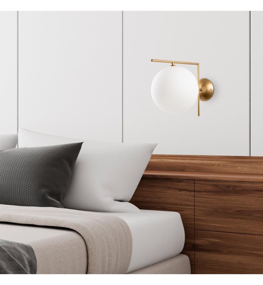 Wall Lamp, Gold, METAL BODY