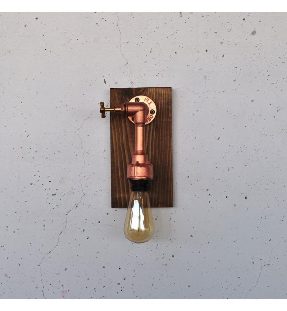 Wandleuchte, Holz, 100 % MASSIVHOLZ
