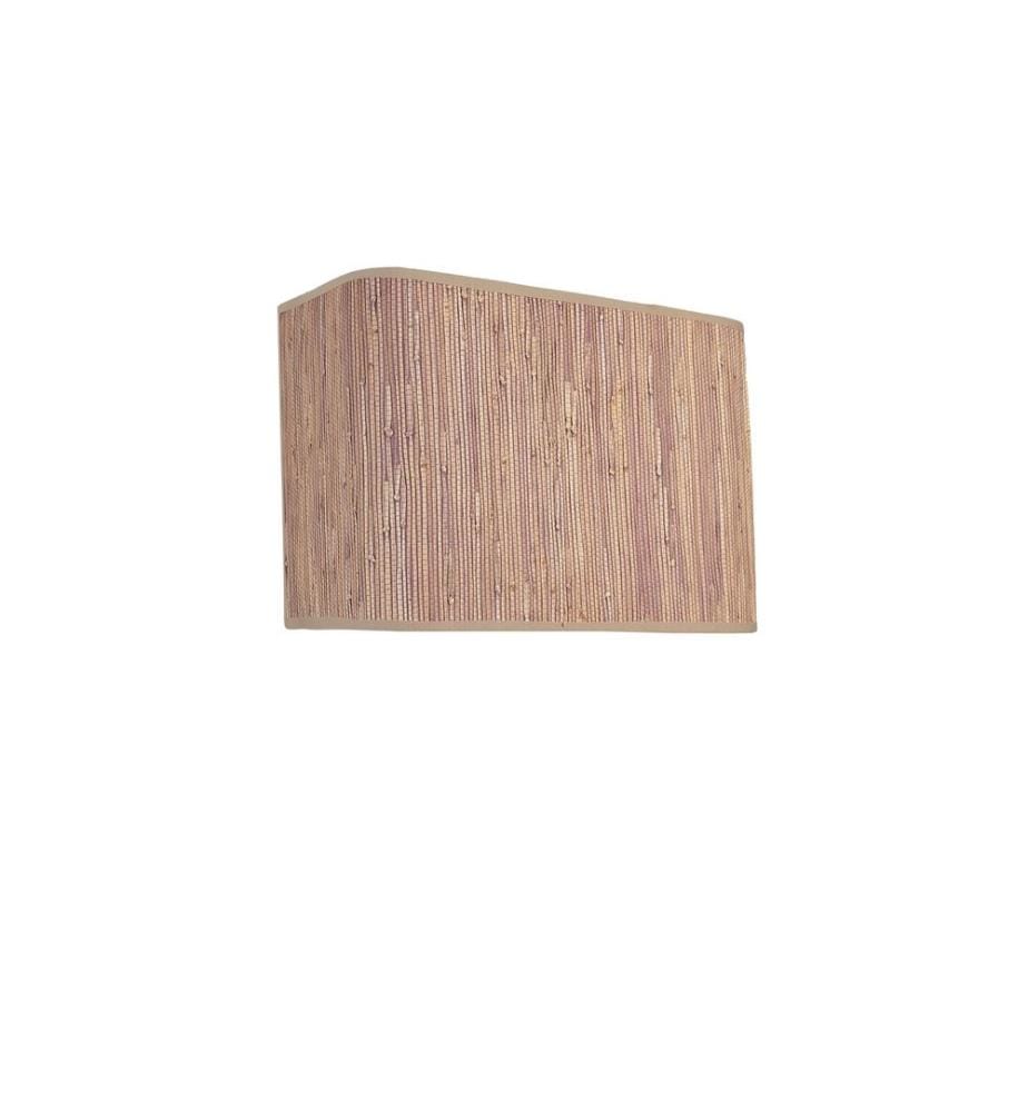 Applique murale, en bois, CORPS EN MÉTAL, capuchon en bambou