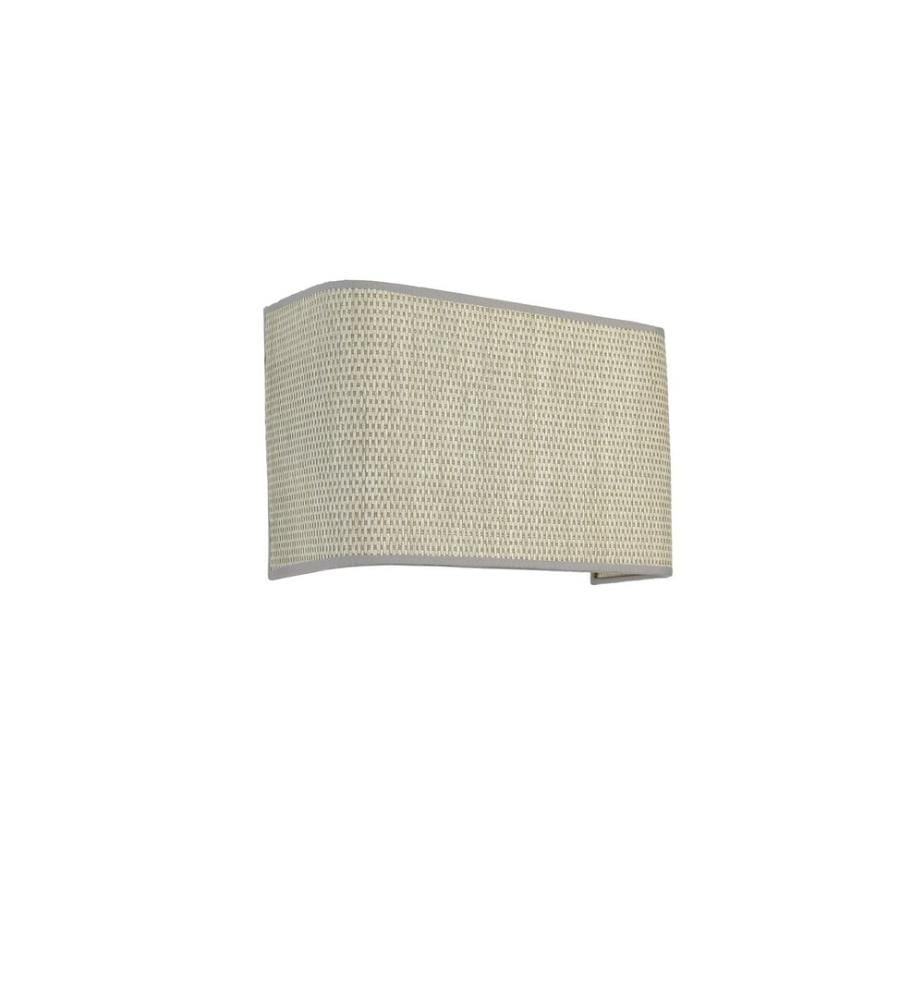 Applique murale, beige, CORPS EN MÉTAL, capuchon en bambou