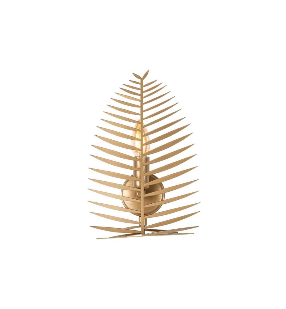 Wandleuchte, gold, Metallkörper, Metallkappe