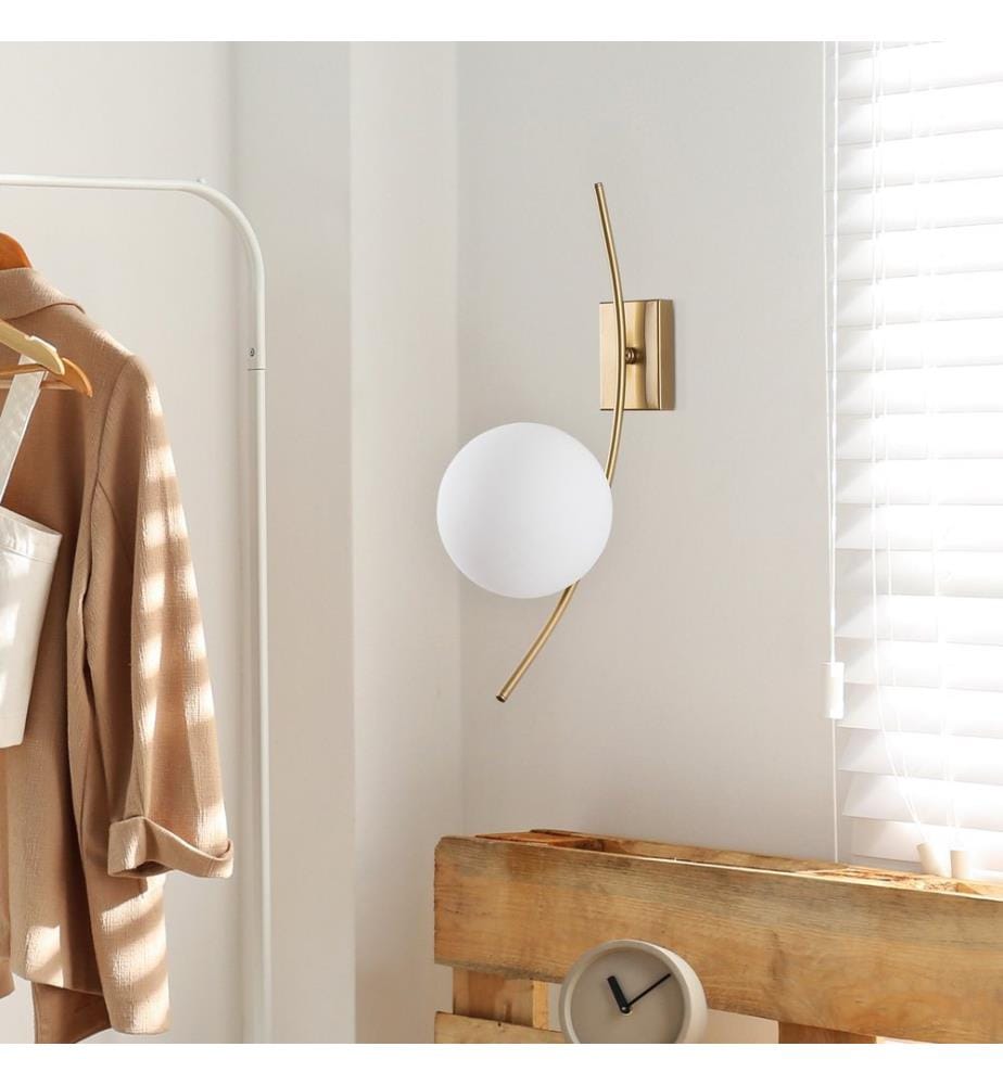 Wall Lamp, Gold, METAL BODY