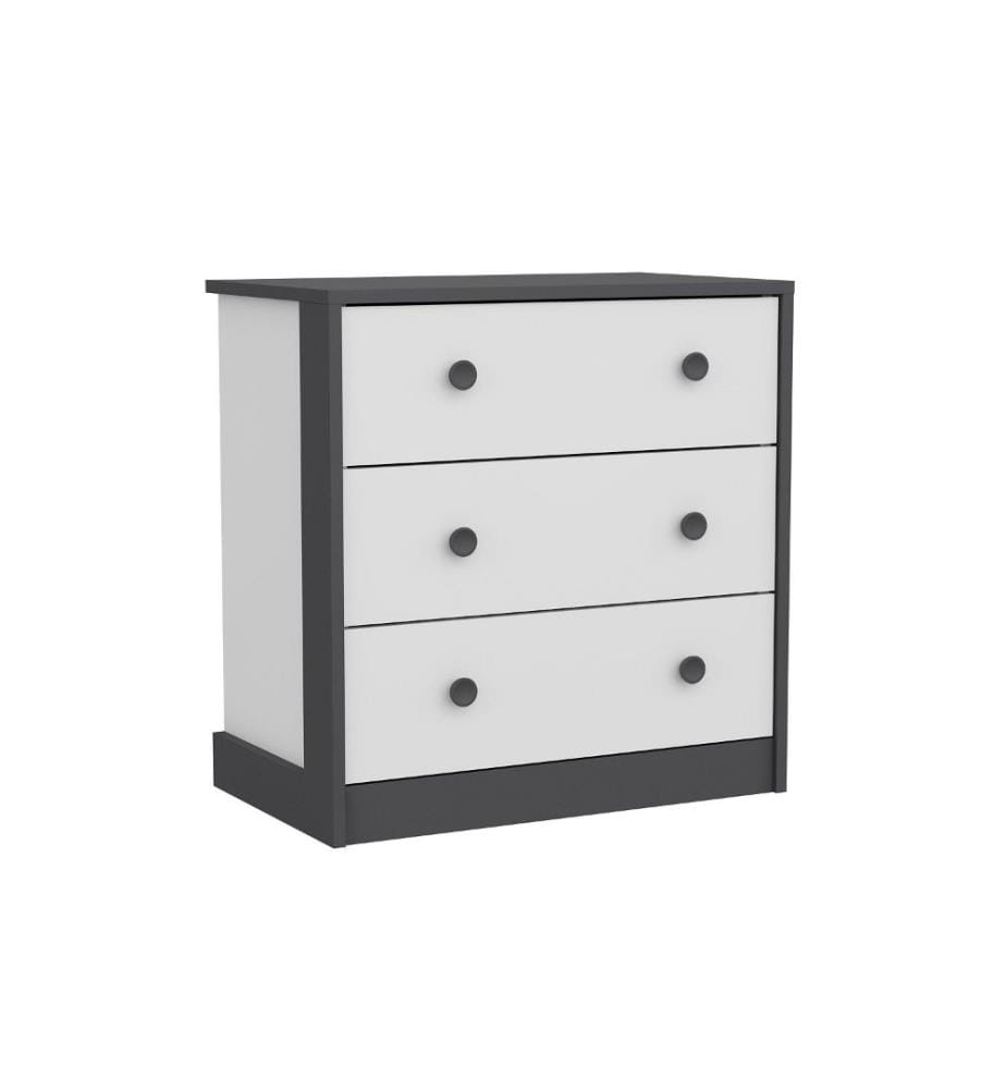 Console, bianco antracite, pannello di particelle rivestito in melamina