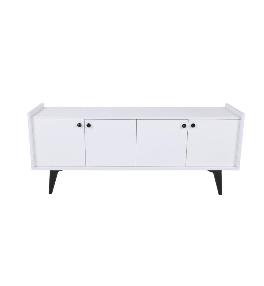 Console, blanc, panneau de particules mélaminé