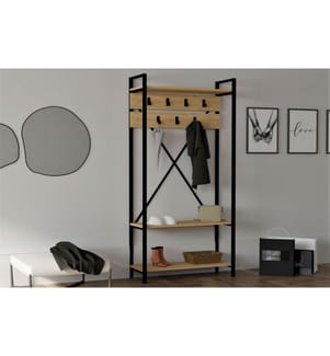 Hall Stand, Saphir, panneau de particules mélaminé