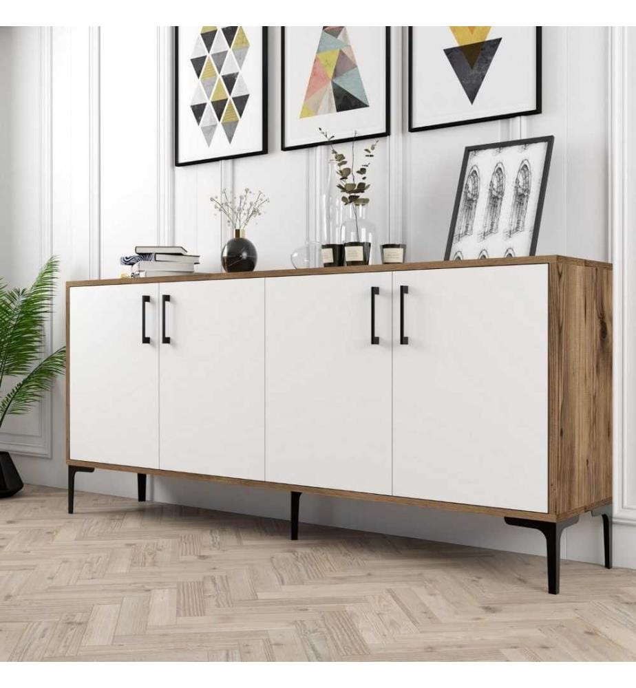 Console, Noyer blanc, Panneau de particules mélaminé