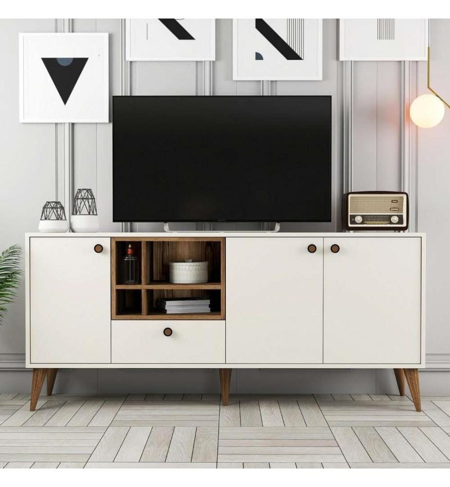 Console, crème, panneau de particules mélaminé
