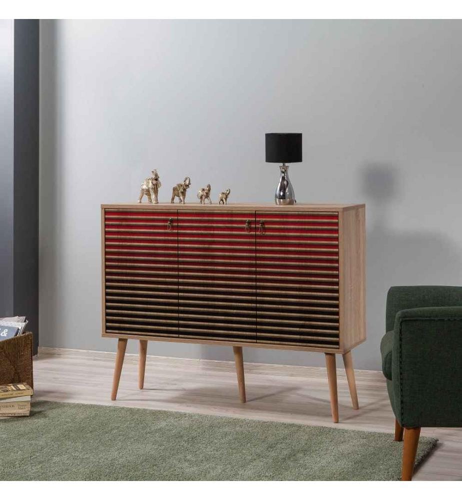 Console, Rovere Sonoma, pannello di particelle rivestito di melamina