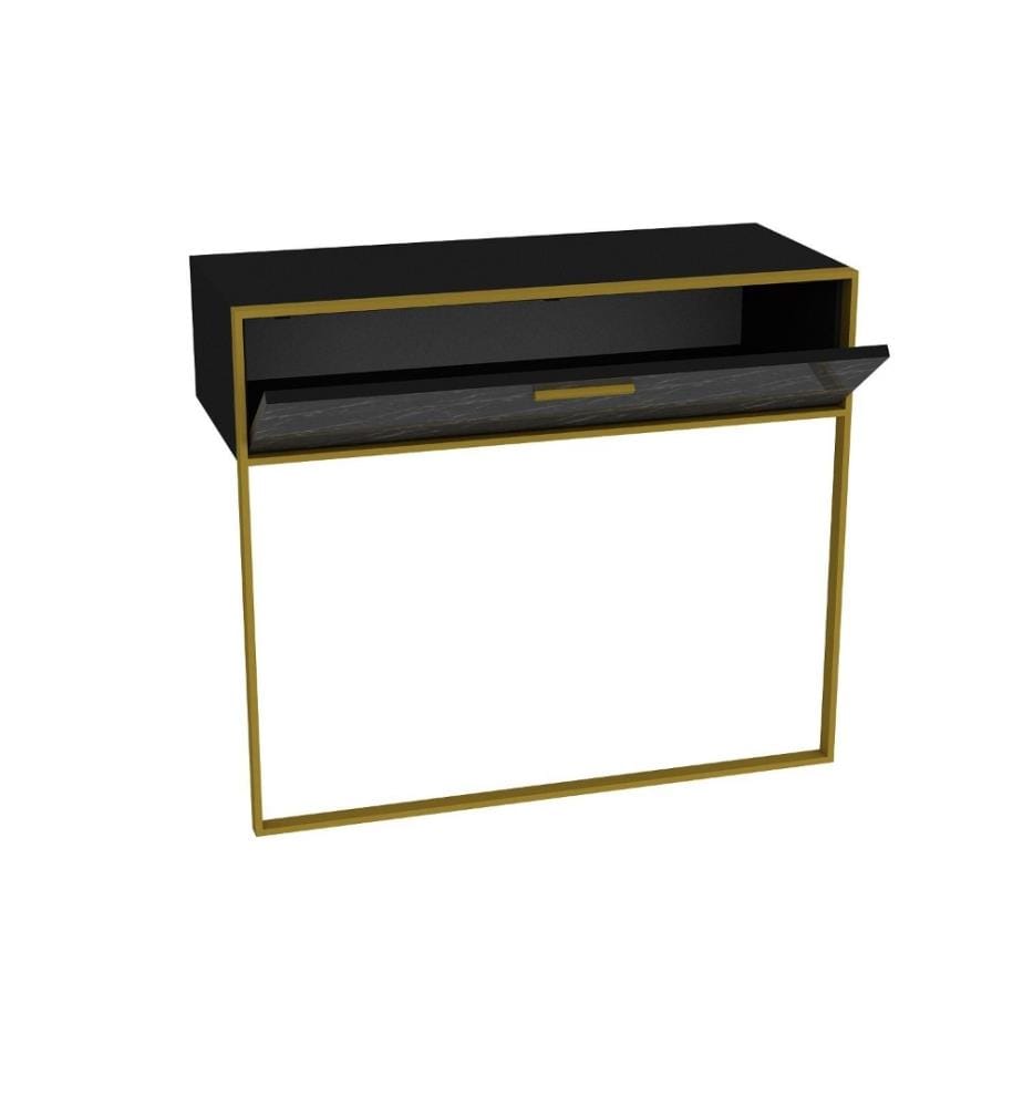 Buffet, Gold Black, panneau de particules mélaminé