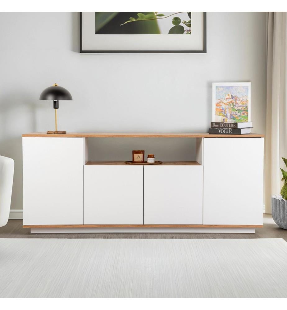 Console, White, Atlantic Pine, 100% MELAMINE COATED PARTICLE BOARD